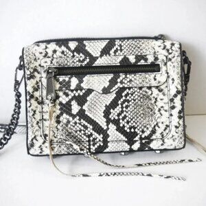 Rebecca Minkoff Embossed Snakeskin Leather Crossbody Bag